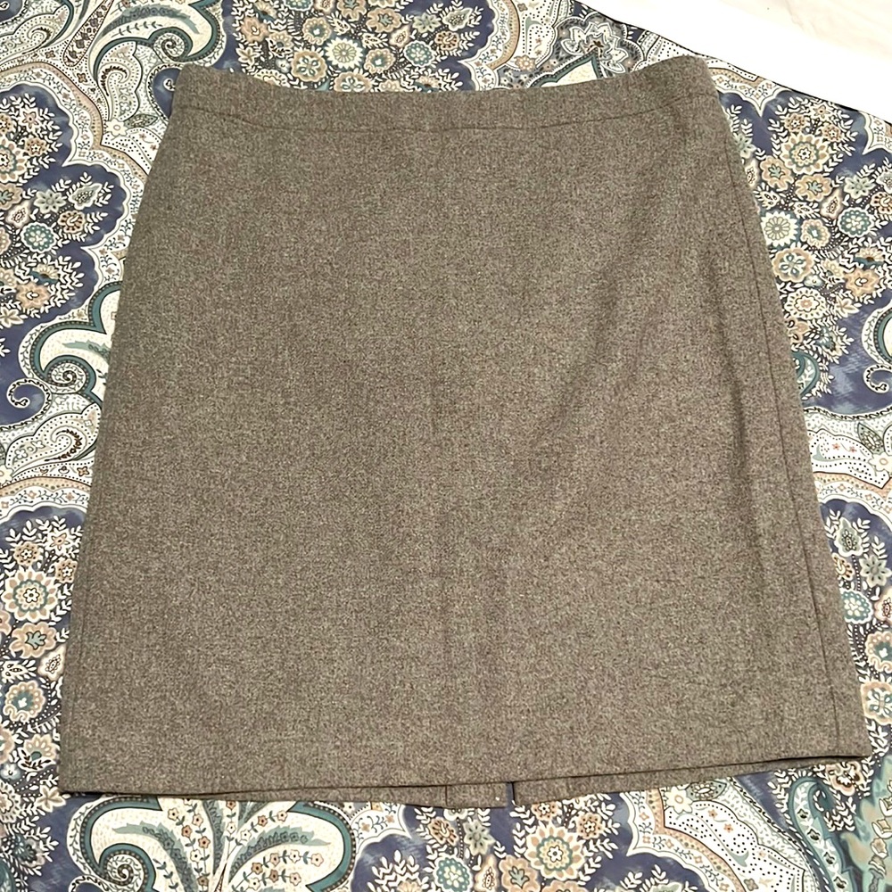 Jcrew Grey Pencil Skirt